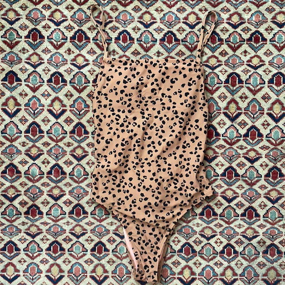 Xhilaration One Piece Animal Print Swimsuit.